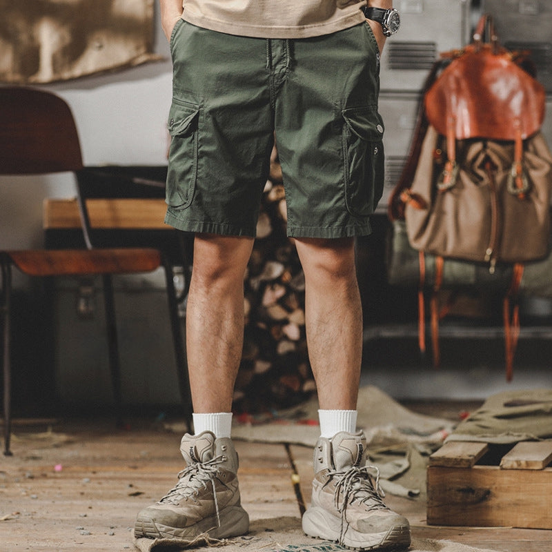 Rugged Retro Cargo Shorts - J202304180771043_GRN