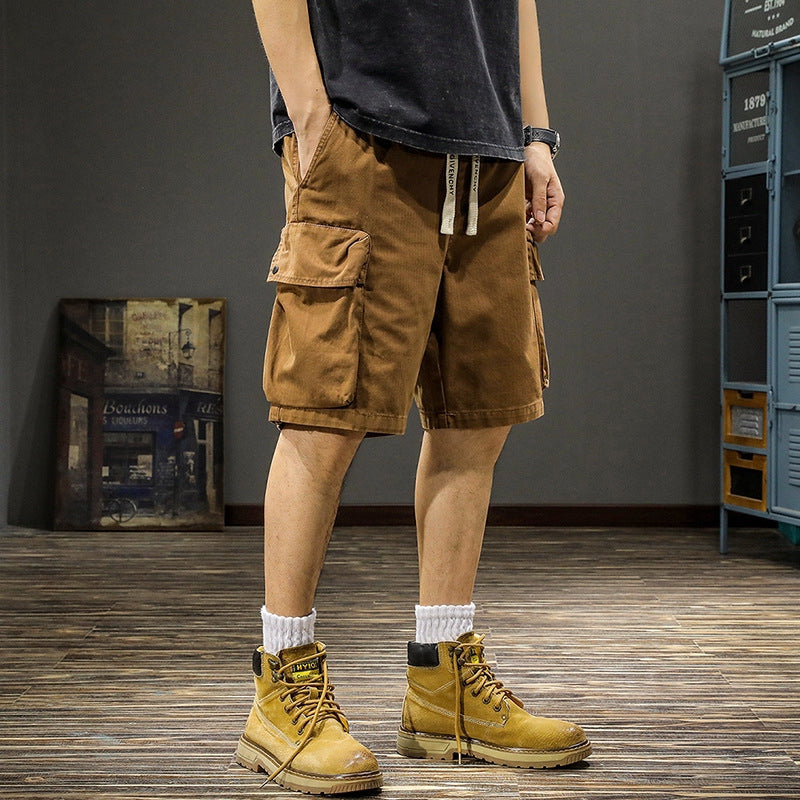 Outdoor Utility Cargo Shorts - QJN-23130-0717A_BRO