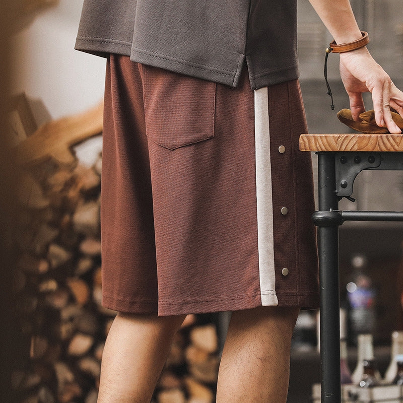 Athletic Adventure Brown Shorts - J202404131535_BRO