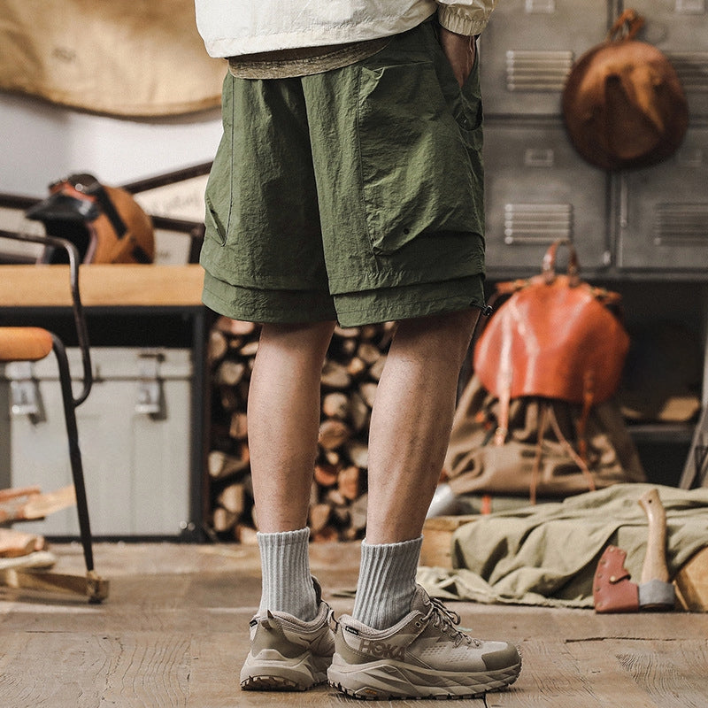 Outdoor Utility Quick Drying Cargo Shorts - C202407011406_GRE