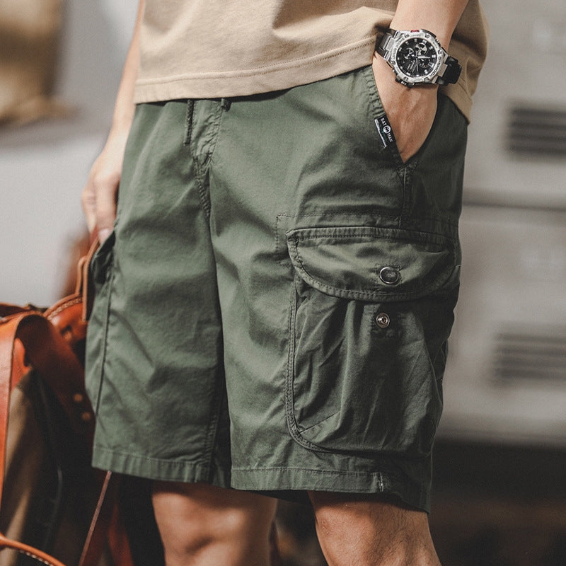 Rugged Retro Cargo Shorts - J202304180771043_GRN