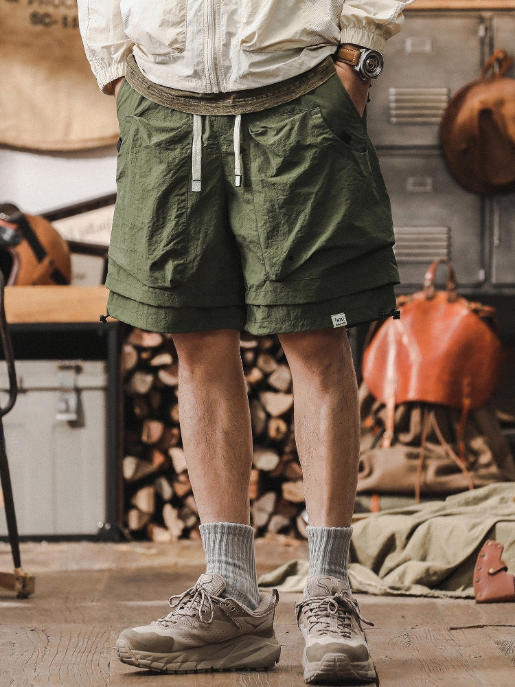 Outdoor Utility Quick Drying Cargo Shorts - C202407011406_GRE
