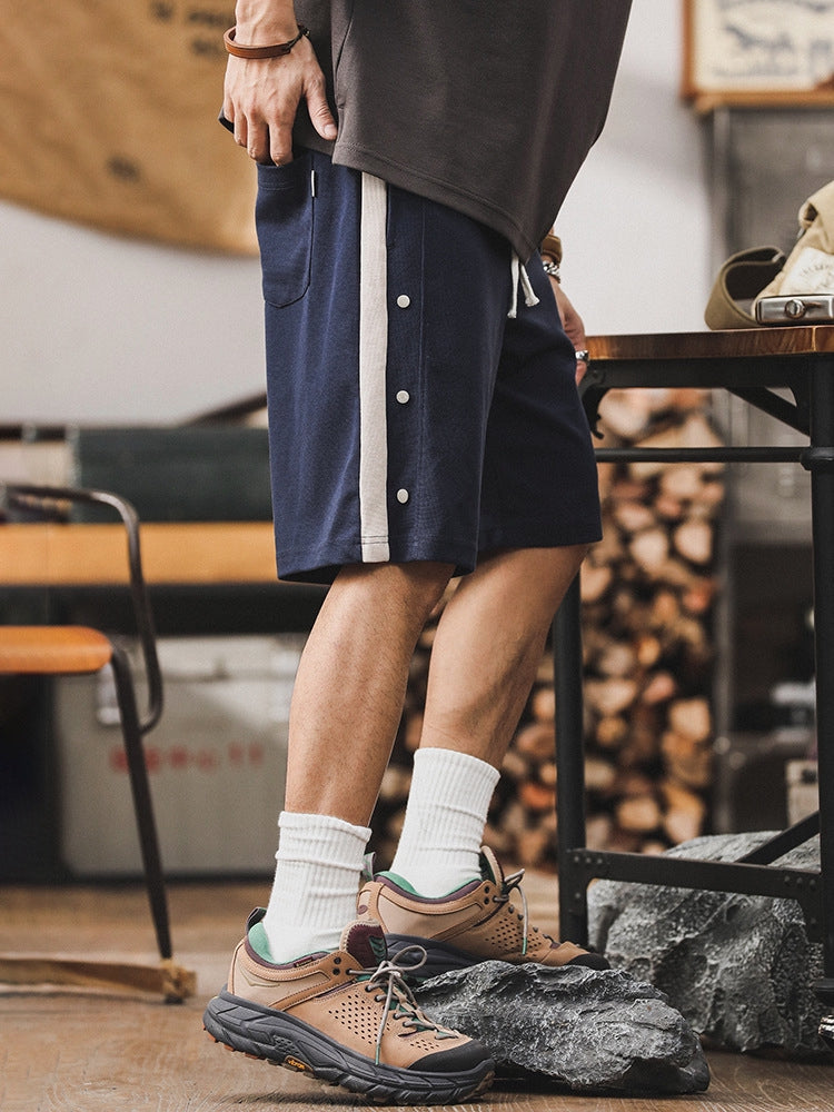 Athletic Adventure Navy Blue Shorts - J202404131535_NAV