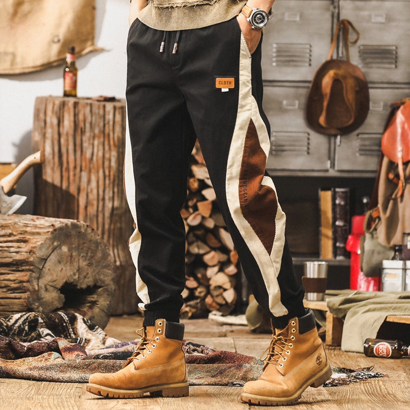 Savanna Stripe Joggers - X202410111636_BLACK