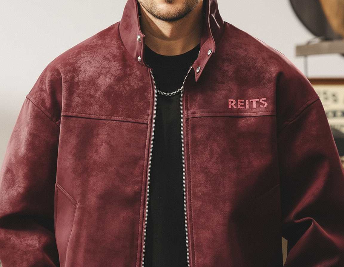 Tie-Dye Distressed Leather Jacket