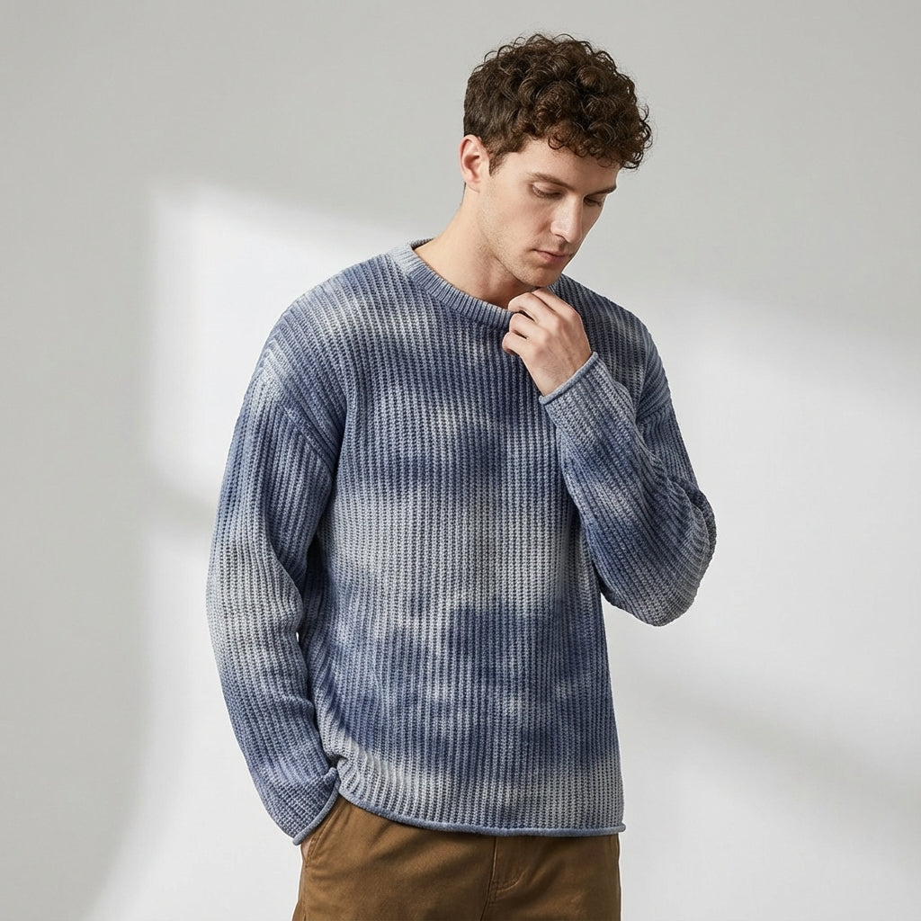 Glacier Knit Sweater in Blue