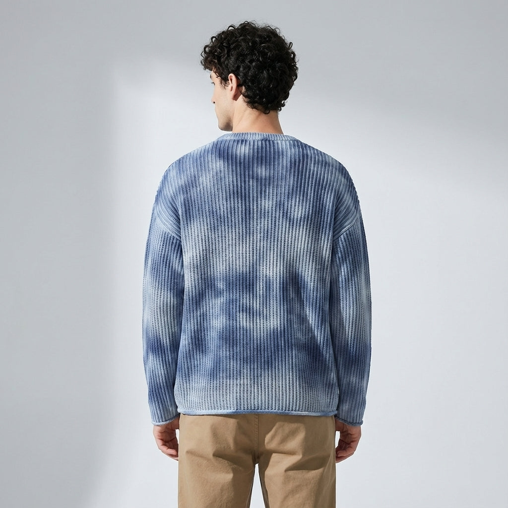 Glacier Knit Sweater in Blue