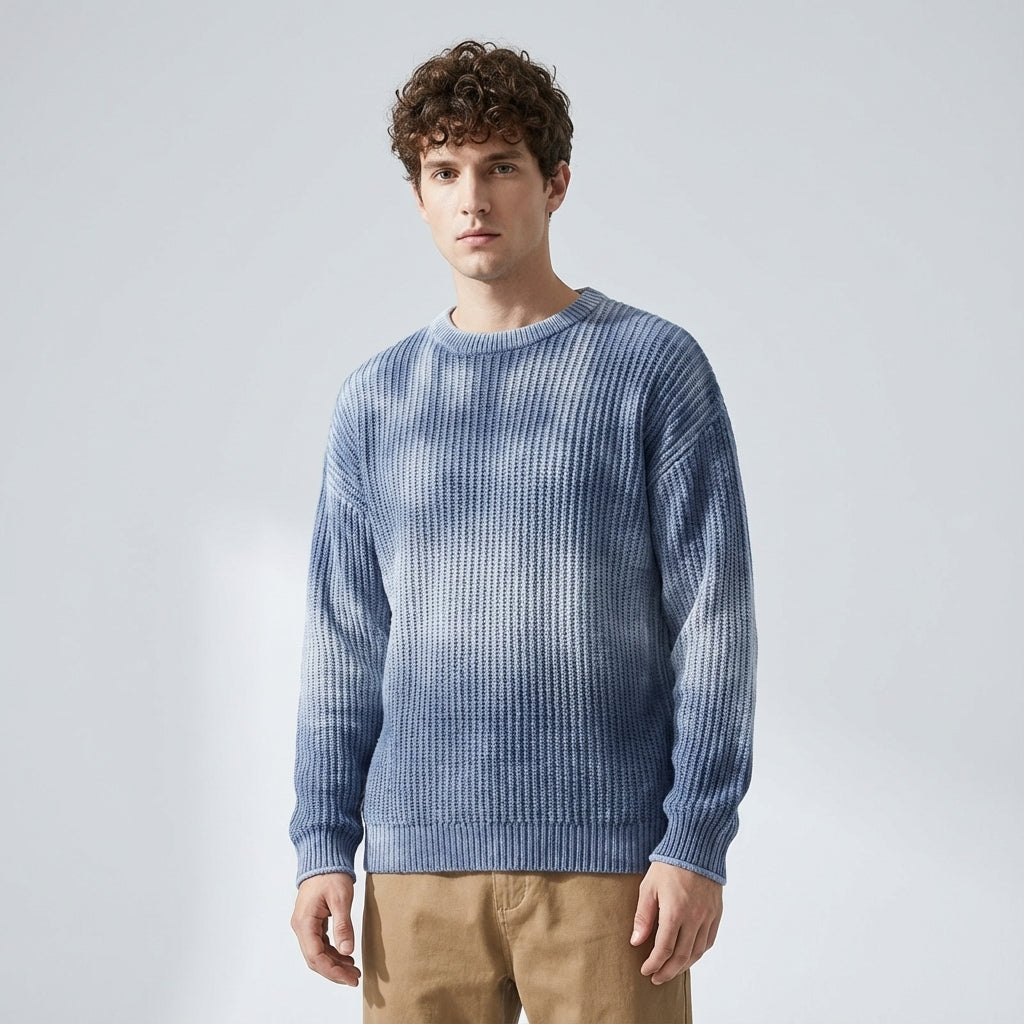 Glacier Knit Sweater in Blue