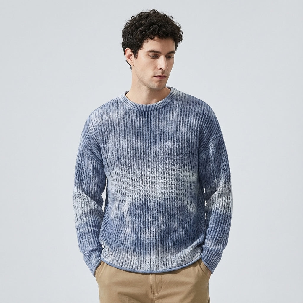 Glacier Knit Sweater in Blue