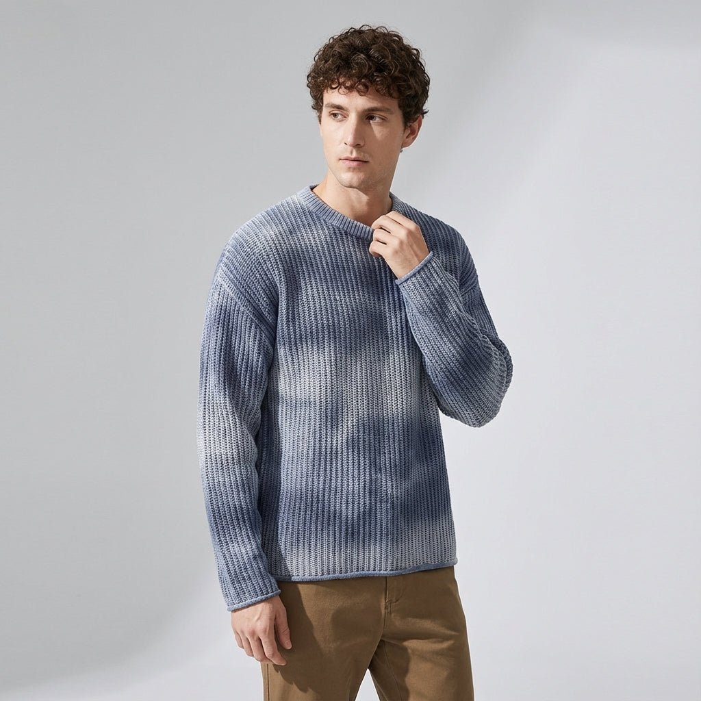 Glacier Knit Sweater in Blue