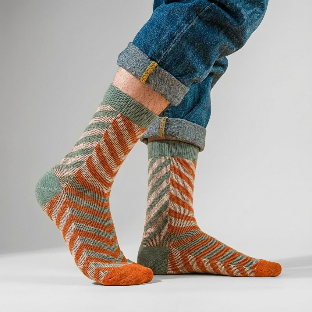100% Combed Cotton Mid-Calf Winter Socks