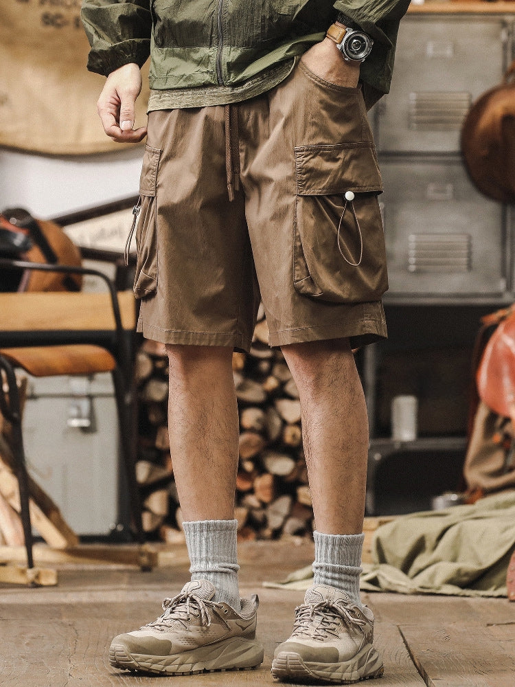 Outdoor Utility Quick Drying Cargo Shorts - C202407082216_BRO
