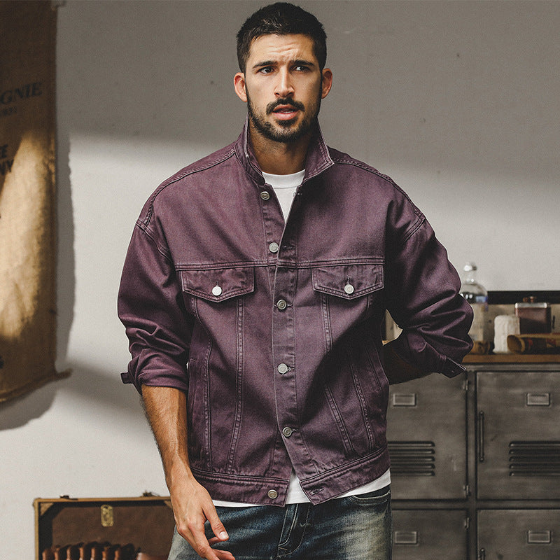 THEND RUGGED COLORED DENIM OVER-SHIRT - 202309140061_LIL