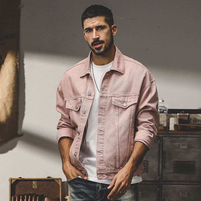 THEND RUGGED COLORED DENIM OVER-SHIRT - 202309140061_PIN